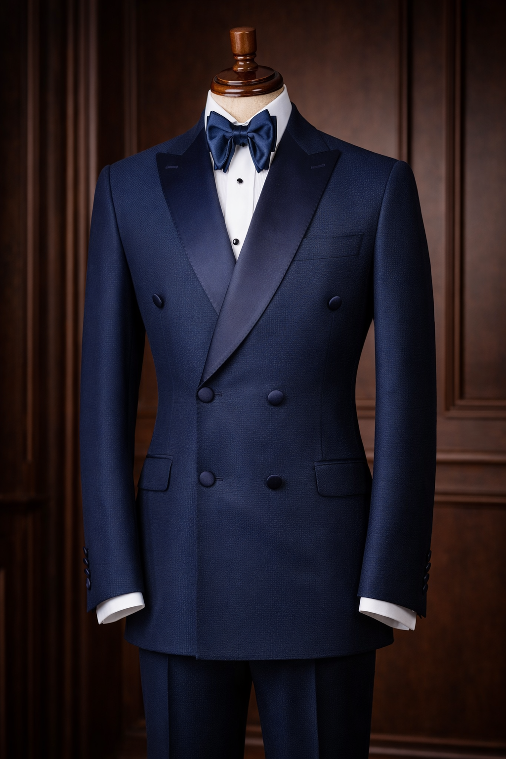 Double-Breasted Peak Lapel Tuxedo Tailoring in Jeddah