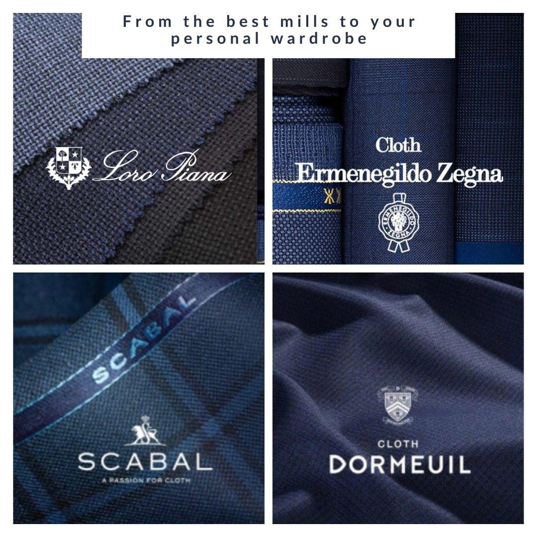World Class branded suit Fabrics at biella tailors jeddah