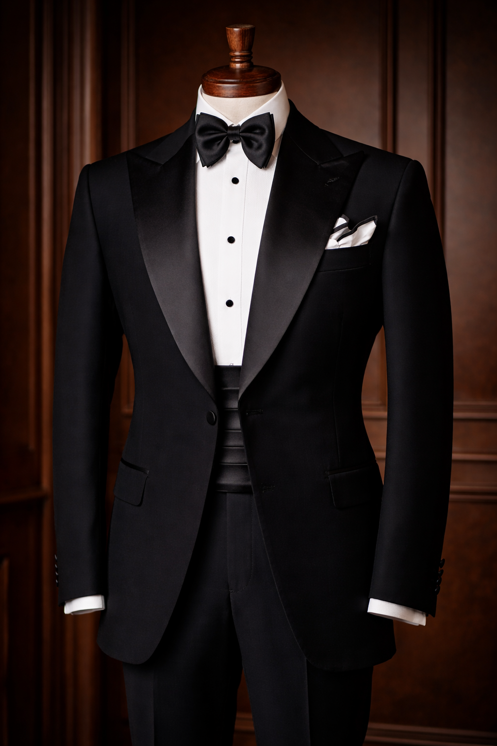 Classic Black Wool Suit - Bespoke Tailoring in Jeddah